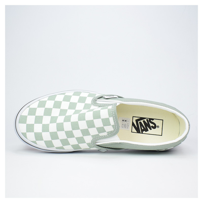 Zapatillas Vans Classic Slip-On Color Theory Checkerboard Verde/Blanco VN000BVZCJL