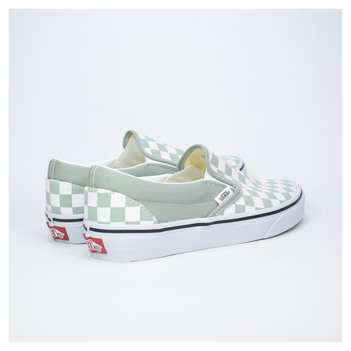 Zapatillas Vans Classic Slip-On Color Theory Checkerboard Verde/Blanco VN000BVZCJL