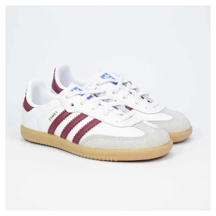 Adidas Samba Og EL I White/Burgu/Gum IE1336