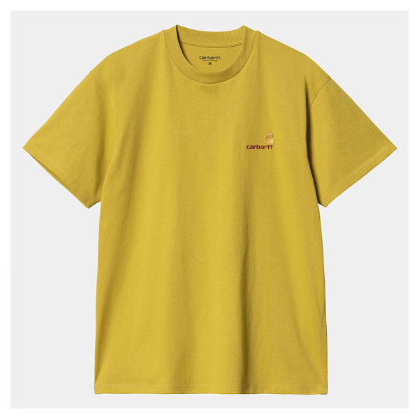 Carhartt Wip S/S American Script T- Shirt Golden Olive I029956