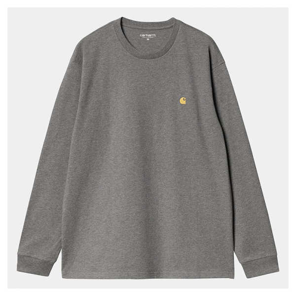 Carhartt Wip Chase L/S Grey Heather/Gold I026392