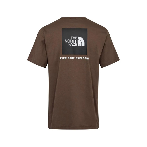 The North Face M S/S Redbox Tee Smokey Brown NF0A87NP5EX