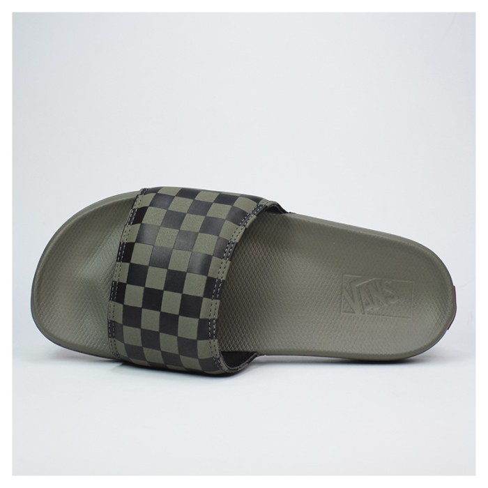 Chanclas Vans La Costa Slide-On Checkerboard Dark Olive VN0A5HF5DOL1