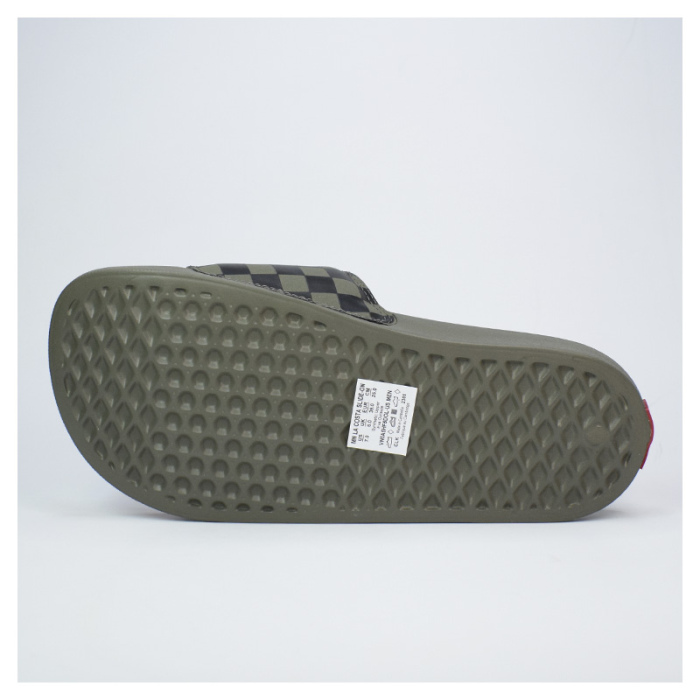 Chanclas Vans La Costa Slide-On Checkerboard Dark Olive VN0A5HF5DOL1