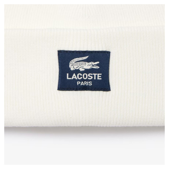 Gorro Lacoste de lana acanalada Burdeos RB0001-00-BZD