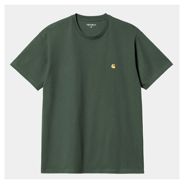 Camiseta Carhartt Wip S/S Chase T-Shirt Sycamore Tree/Gold I026391