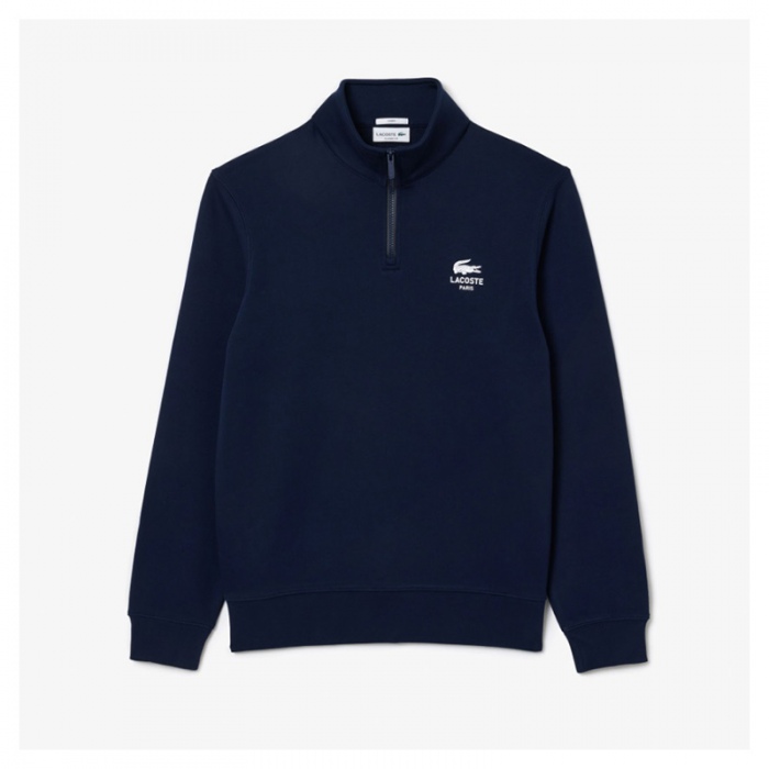 Sudadera Lacoste de cuello alto con cremallera Azul Marino SH2735-00-166