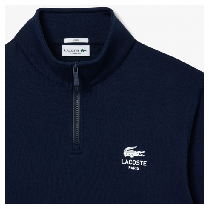 Sudadera Lacoste de cuello alto con cremallera Azul Marino SH2735-00-166