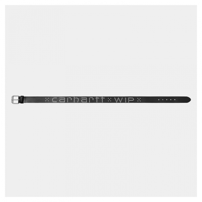 Carhartt Wip Scrip Studs Belt Black/Silver I03442