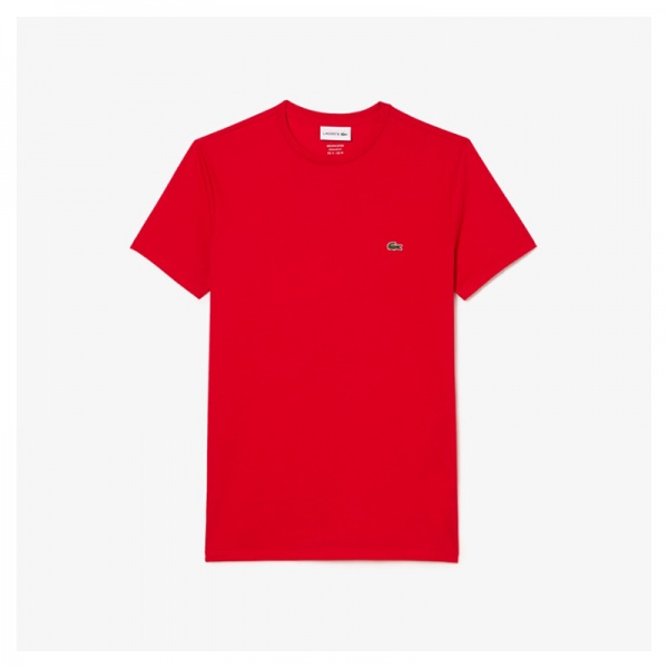 Camiseta Lacoste corte clásico de algodón Roja TH7318-00-240