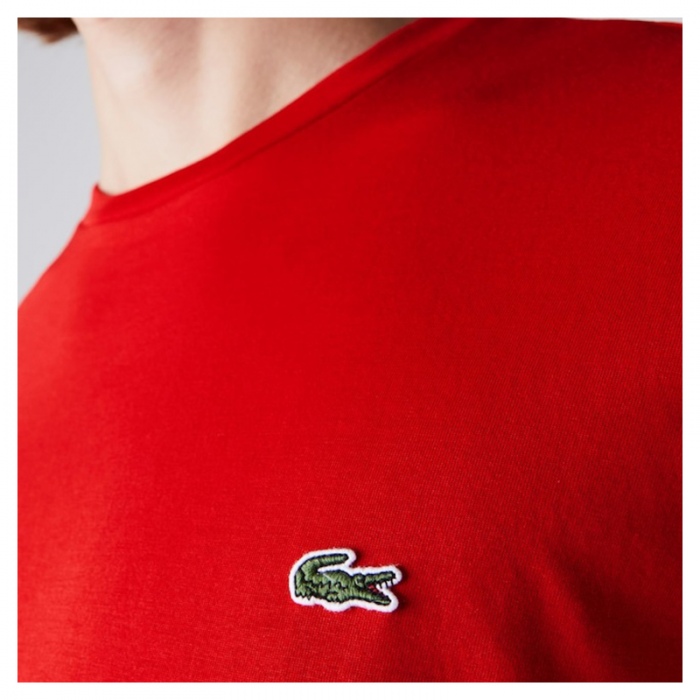 Camiseta Lacoste corte clásico de algodón Roja TH7318-00-240