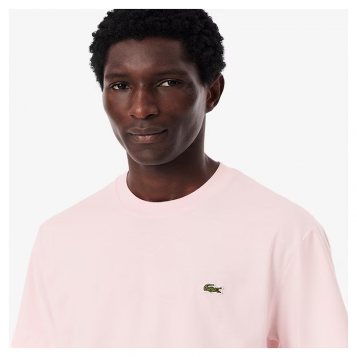 Camiseta Lacoste corte clásico de algodón Rosa TH7318-00-T03