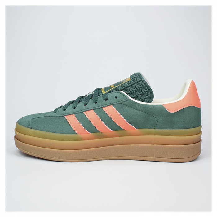 Zapatillas Adidas Gazelle Bold J Green/Signal Coral/White JQ7408