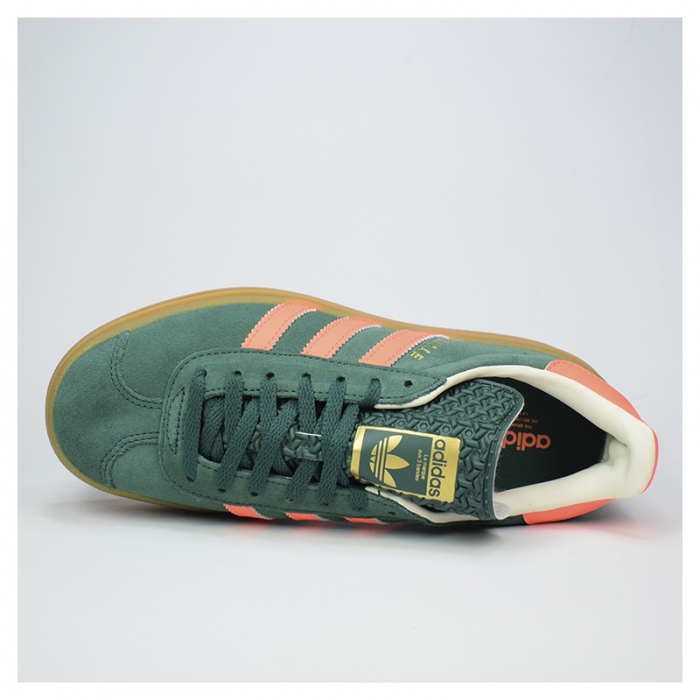 Zapatillas Adidas Gazelle Bold J Green/Signal Coral/White JQ7408