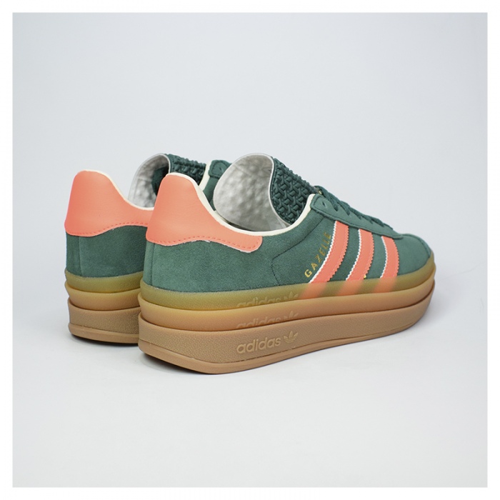 Zapatillas Adidas Gazelle Bold J Green/Signal Coral/White JQ7408