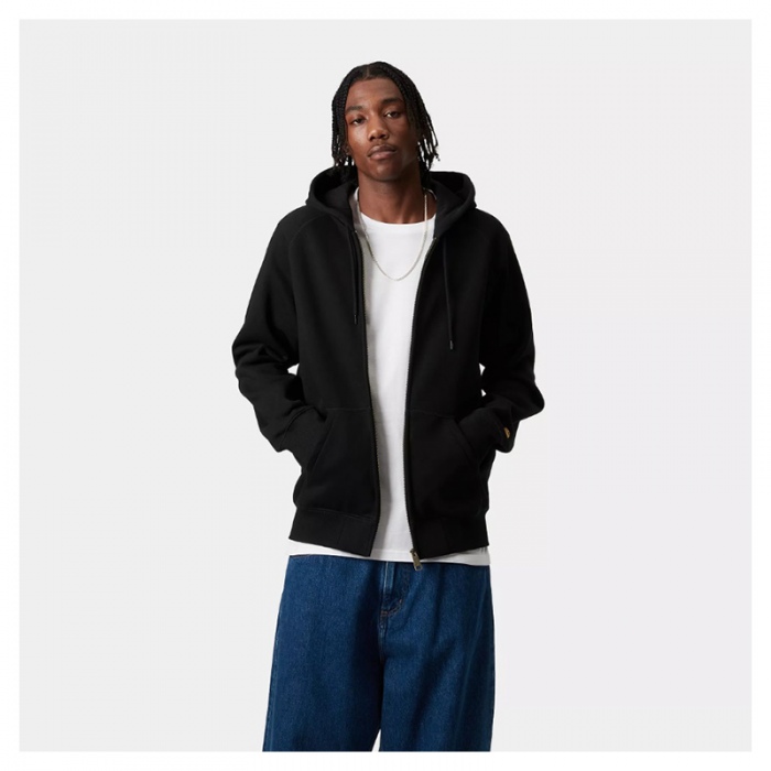 Carhartt Wip Hooded Chase Jacket Black/Gold I033664