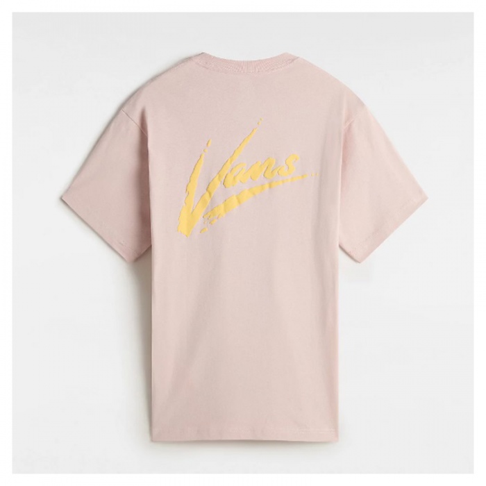 Camiseta Vans Brush Script Loose SS Sepia Rose VN000K42O3N