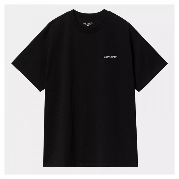 Camiseta Carhartt Wip S/S Script Embroidery T-Shirt Black/White I030435