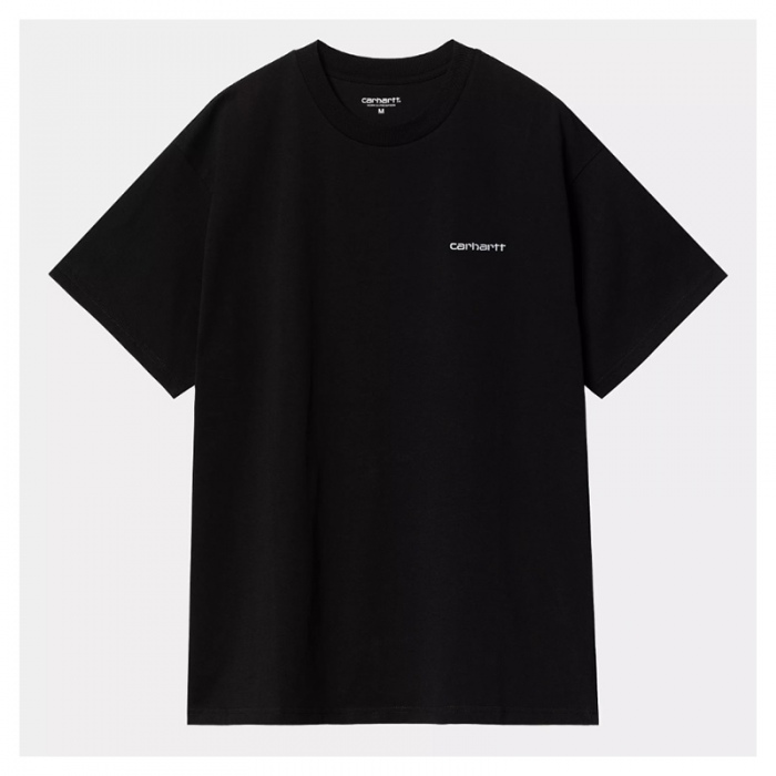 Camiseta Carhartt Wip S/S Script Embroidery T-Shirt Black/White I030435