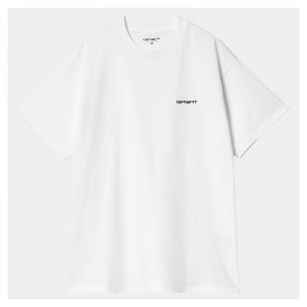 Camiseta Carhartt Wip S/S Script Embroidery T-Shirt White/Black I030435