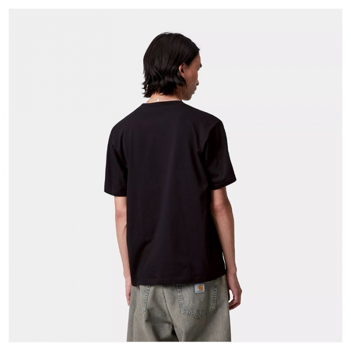 Camiseta Carhartt Wip S/S Solar Chrome Script T-Shirt Black I035205