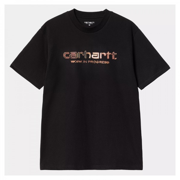 Camiseta Carhartt Wip S/S Solar Chrome Script T-Shirt Black I035205