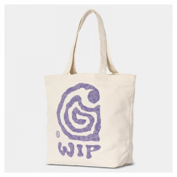 Bolso Carhartt Wip Canvas Graphic Tote Helix print Natural I033975