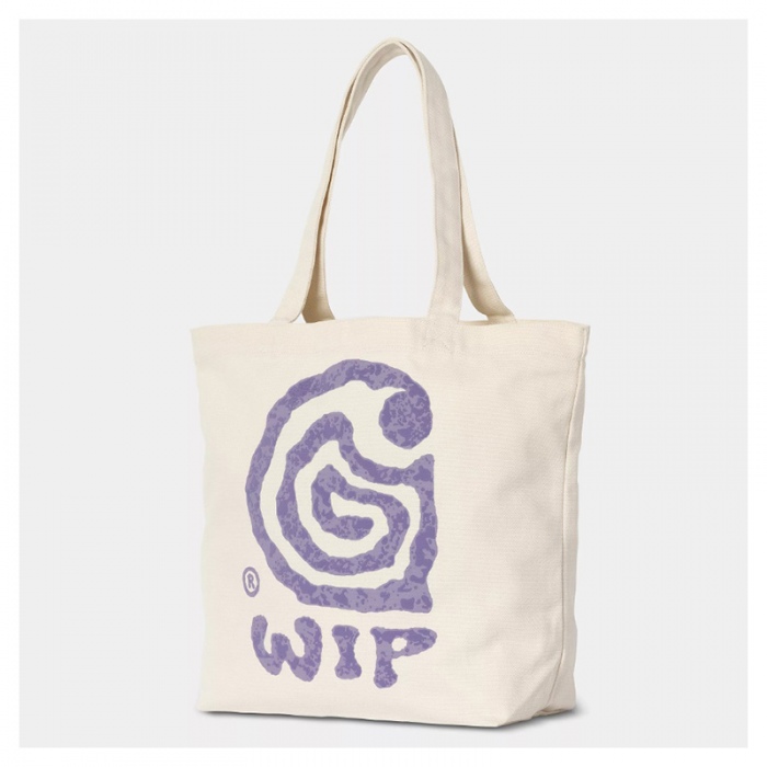 Bolso Carhartt Wip Canvas Graphic Tote Helix print Natural I033975