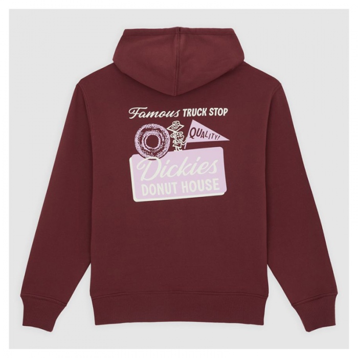 Sudadera Dickies Donut House Hoodie Burdeos DK0A88ATL161