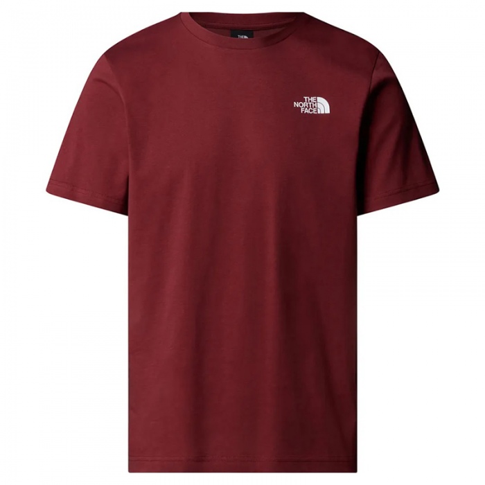 The North Face M S/S Box NSE Tee Sumac/Asphalt Grey NF0A87NPDO3