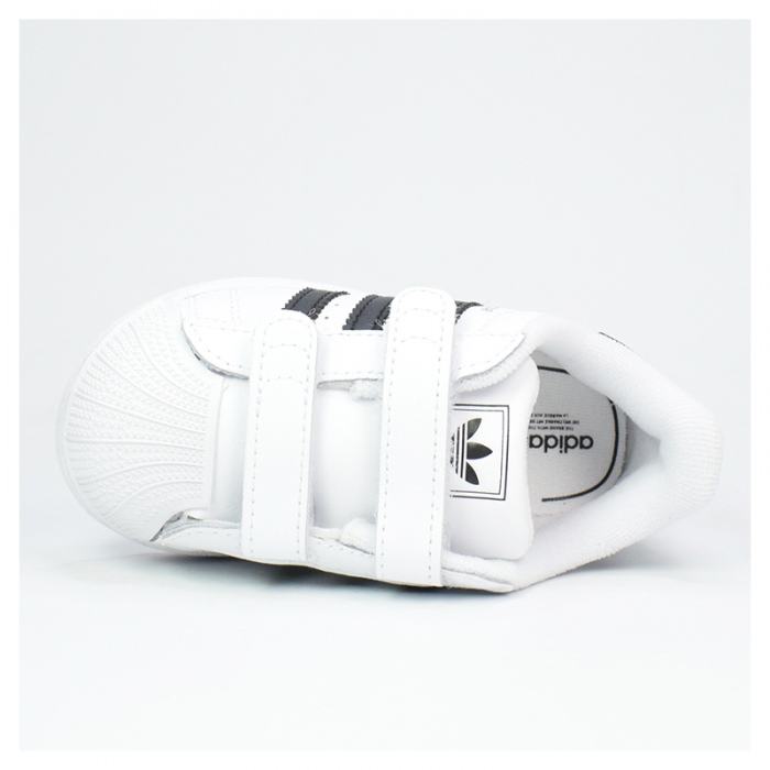 Zapatillas Adidas Superstar II CF I (Bebé) White/Black/FTWhite JI3990