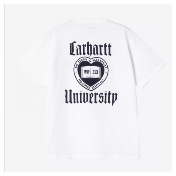 Camiseta Carhartt Wip S/S Schooling T-Shirt White I035453