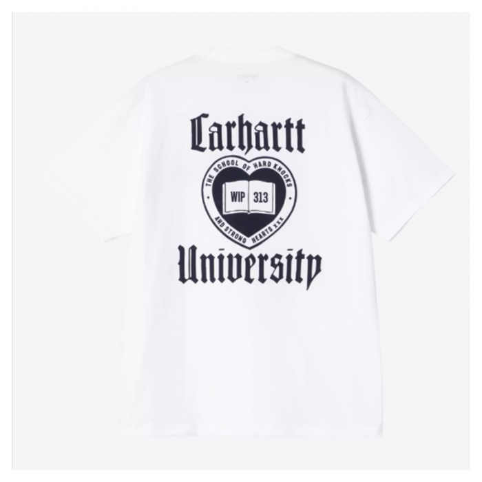 Carhartt Wip S/S Schooling T-Shirt White I035453