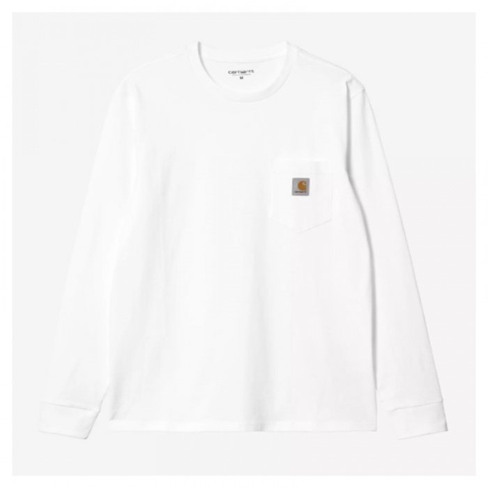 Camiseta manga larga Carhartt Wip L/S Pocket T-Shirt White I030437