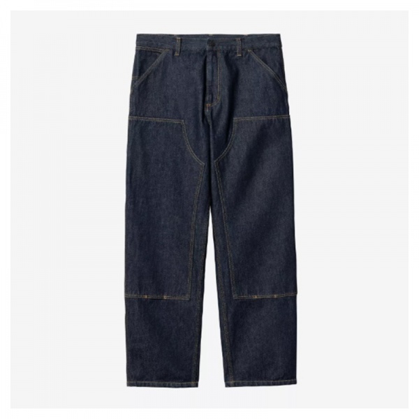 Carhartt Wip Double Knee pant Denim Blue rinsed I032699