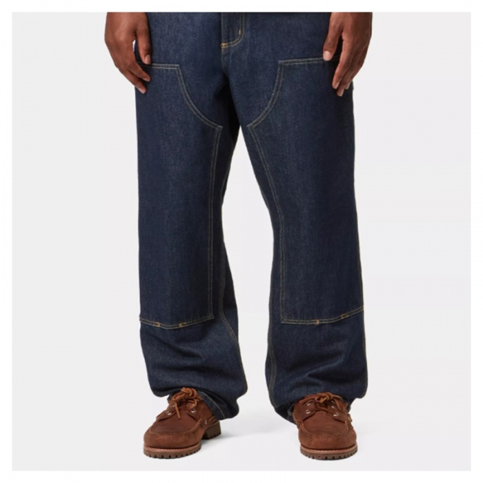 Carhartt Wip Double Knee pant Denim Blue rinsed I032699