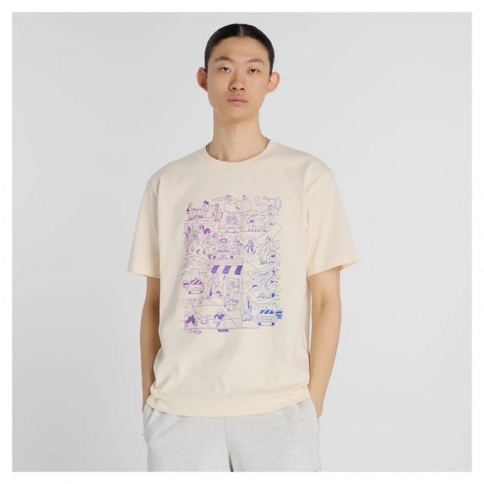 New Balance Athletics Culture Mural T-Shirt Permafrost MT53914