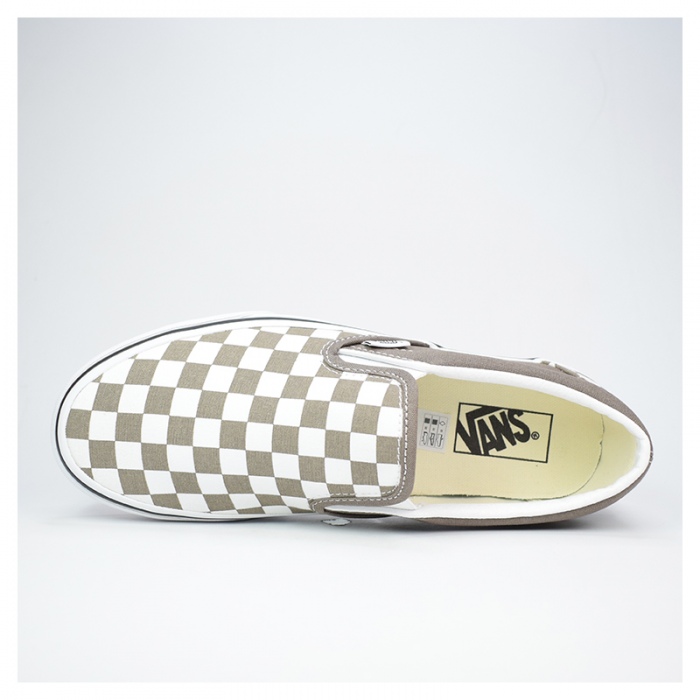Zapatillas Vans Classic Slip-On Color Theory Checkerboard Marrón Topo VN000BVZ1NU1