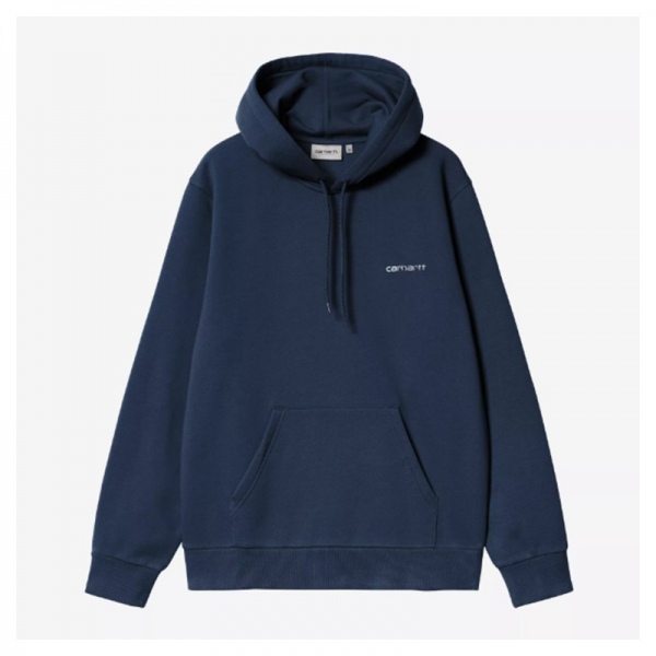 Sudadera Carhartt Wip Hooded Script Embroidery Sweat Jupiter/White I035392