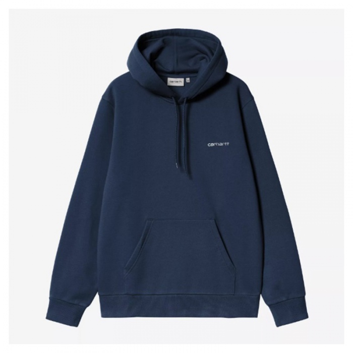 Sudadera Carhartt Wip Hooded Script Embroidery Sweat Jupiter/White I035392