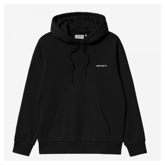 Carhartt Wip Hooded Script Embroidery Sweat Black/White I035392