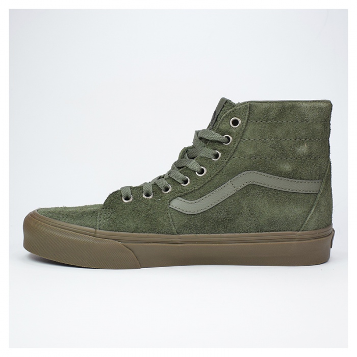 Zapatillas Vans SK8-HI Tapered Hairy Suede Olive / Gum VN000DCH0QR1
