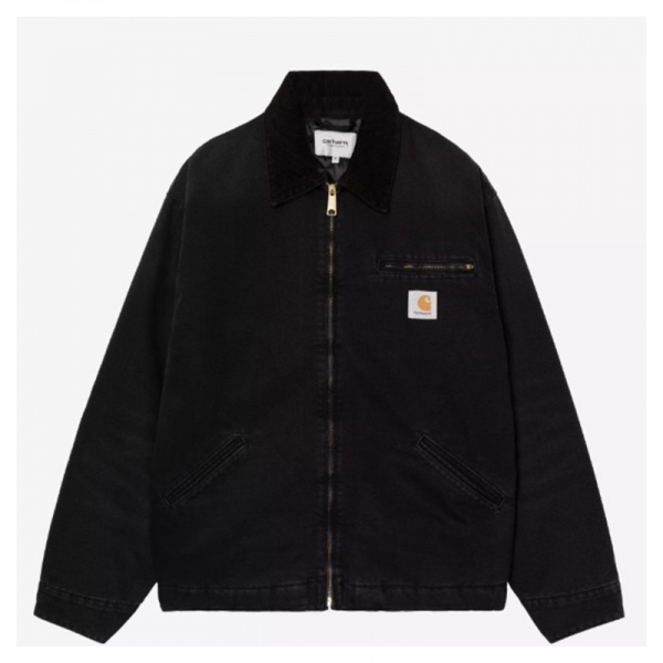 Chaqueta Carhartt Wip OG Detroit Jacket Black/Black stone Canvas I035614