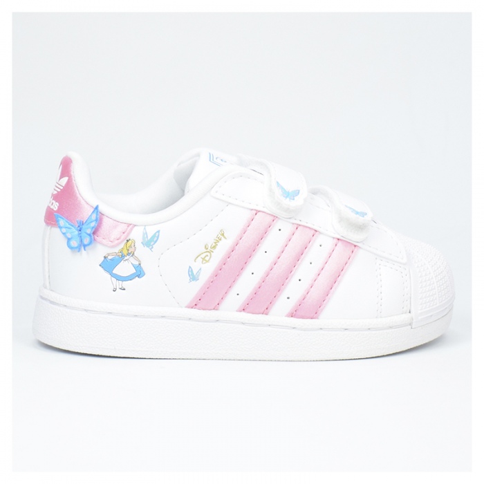 Zapatillas Adidas Superstar II CF I (Bebé) Cloud White/Light Pink/Lucid Aquamarine IH1743