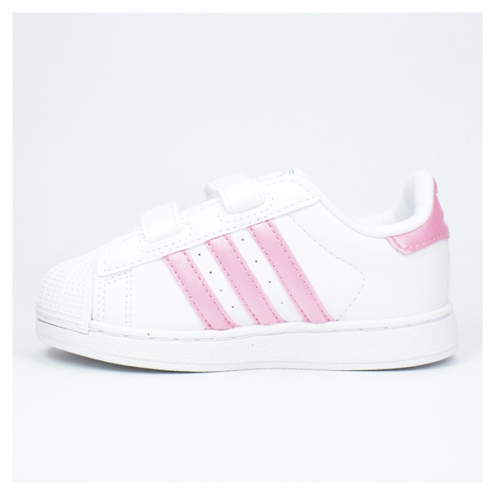 Zapatillas Adidas Superstar II CF I (Bebé) Cloud White/Light Pink/Lucid Aquamarine IH1743