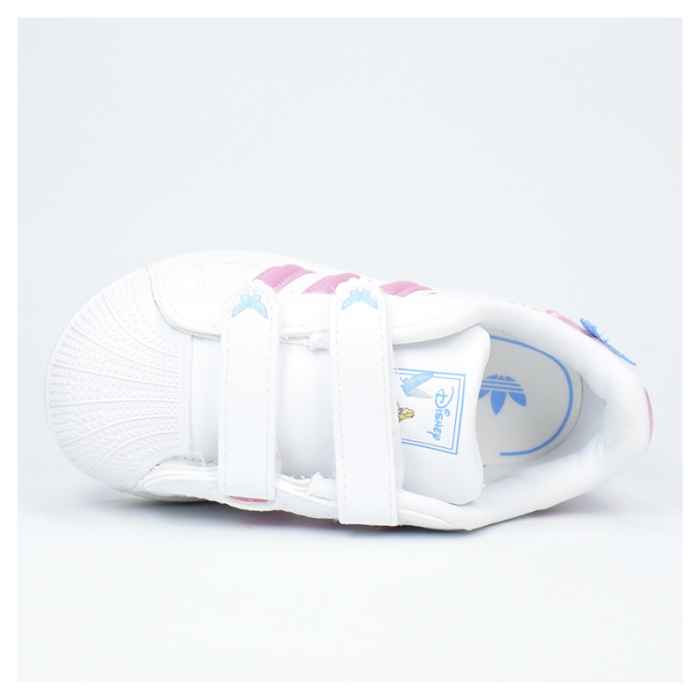 Zapatillas Adidas Superstar II CF I (Bebé) Cloud White/Light Pink/Lucid Aquamarine IH1743