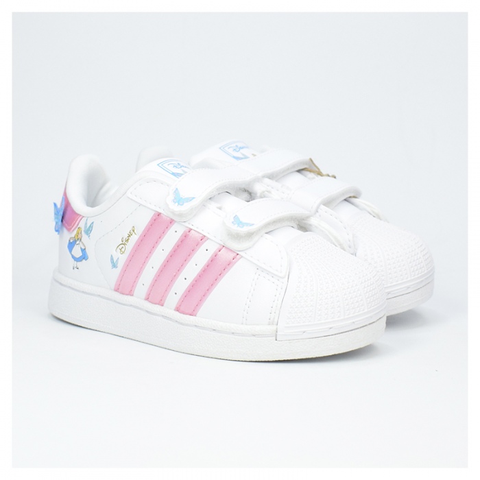 Zapatillas Adidas Superstar II CF I (Bebé) Cloud White/Light Pink/Lucid Aquamarine IH1743
