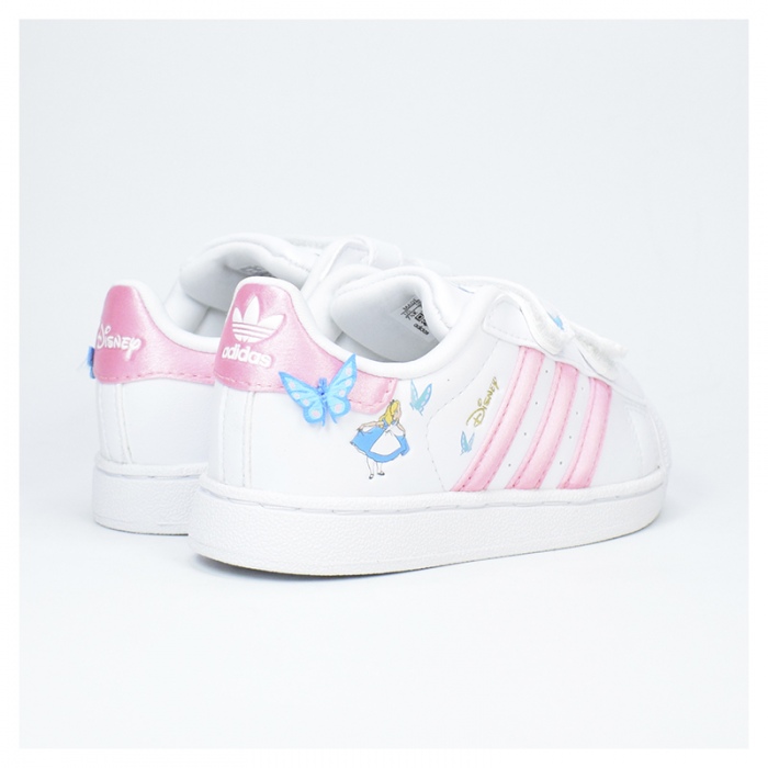 Zapatillas Adidas Superstar II CF I (Bebé) Cloud White/Light Pink/Lucid Aquamarine IH1743