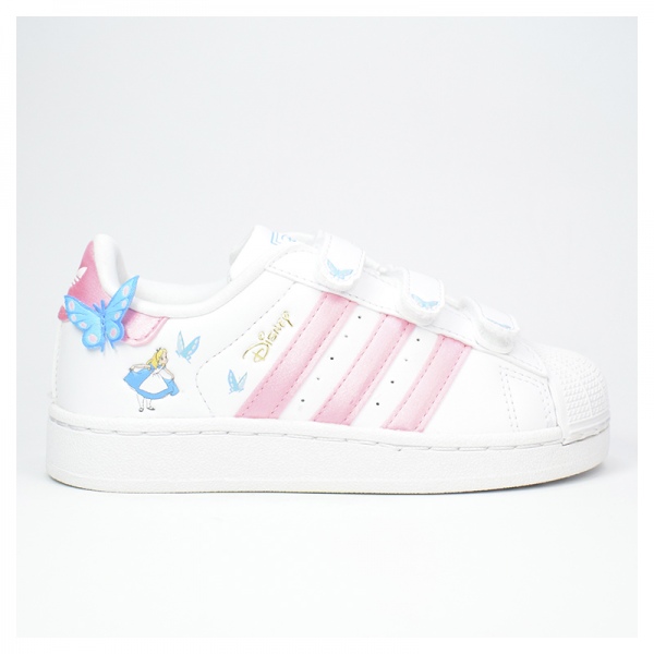Zapatillas Adidas Superstar II Disney CF C niño FtWhite/LtPink/Luaq IH1735