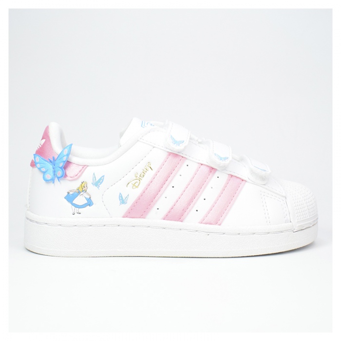 Zapatillas Adidas Superstar II Disney CF C niño FtWhite/LtPink/Luaq IH1735